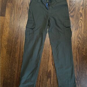 Boys Dickies Dark Grey/ green Cargo Pants flex fit